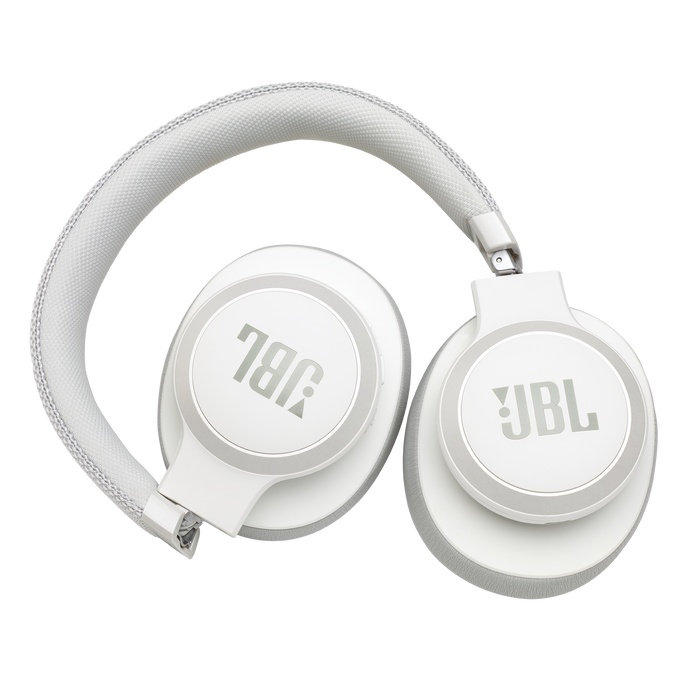 JBL Live 650BTNC - White - Wireless Over-Ear Noise-Cancelling Headphones - Detailshot 5 image number null